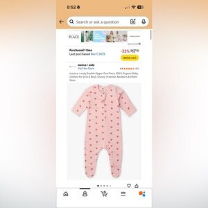 Monica and Andy Newborn Heart PJs